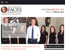 Tablet Screenshot of facesorthodontics.com
